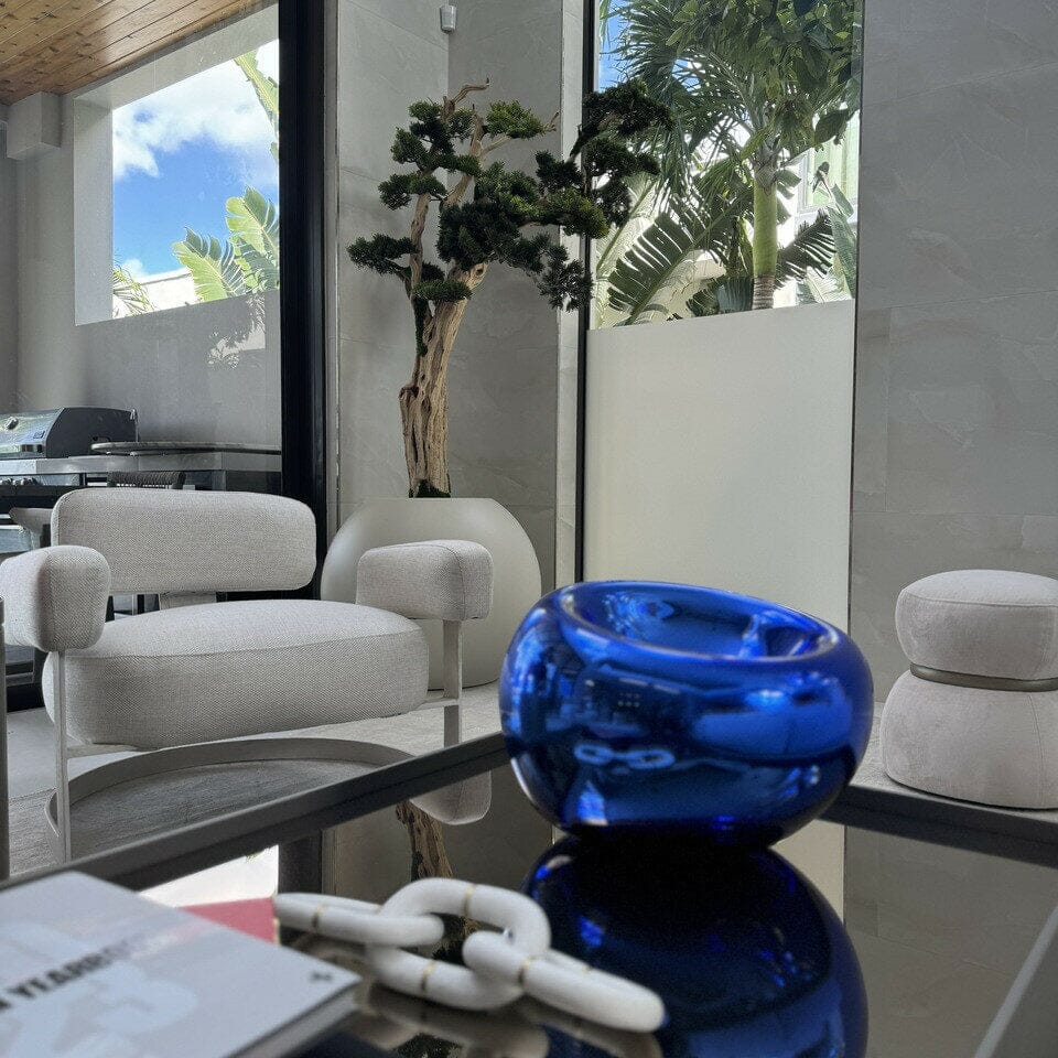 Bonsai Trail in Satin Beige Globe 30" The New Garden