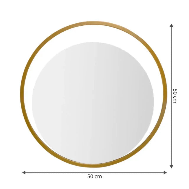 Glam Round Mirror 50x50cm The New Garden