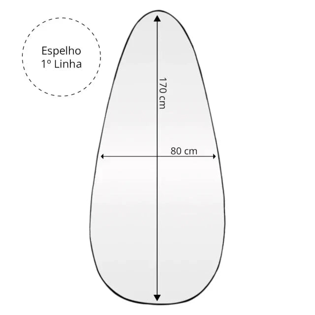 Large João Bobo Mirror 170x80cm The New Garden