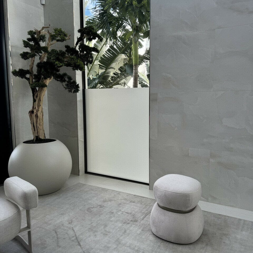 Bonsai Tree in Globe-Shaped Planter – 180 cm, Satin Beige The New Garden 