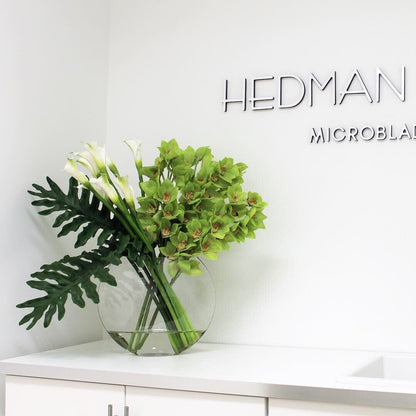 Lunar Vase with Green Cymbidiums and Callas The New Garden 