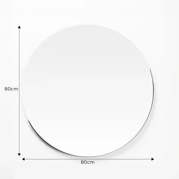 Round Mirror Giro 80 cm Black The New Garden 