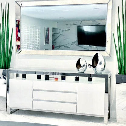 Stainless Steel Cube Planter with Snake Grass The New Garden 