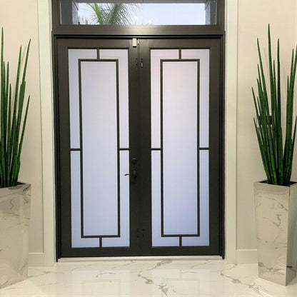 Stainless Steel Cube Vase with Snake Grass The New Garden 